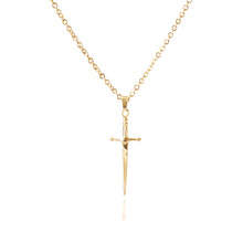 Load image into Gallery viewer, SWORD/DAGGER PENDANT NECKLACE | 18K GOLD PLATED