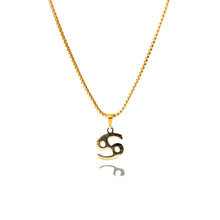 Load image into Gallery viewer, CANCER - GOLD ZODIAC NECKLACE | 18K GOLD PLATED