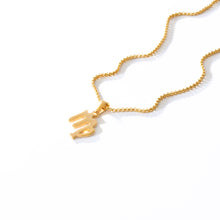 Load image into Gallery viewer, VIRGO- GOLD ZODIAC NECKLACE | 18K GOLD PLATED