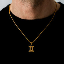 Load image into Gallery viewer, GEMINI - GOLD ZODIAC NECKLACE | 18K GOLD PLATED