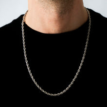 Load image into Gallery viewer, SILVER ROPE CHAIN 5mm | SIVER COLOUR