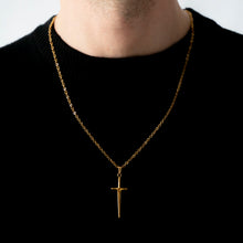 Load image into Gallery viewer, SWORD/DAGGER PENDANT NECKLACE | 18K GOLD PLATED