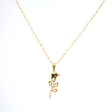Load image into Gallery viewer, Rose Pendant Necklace | 18K Plated