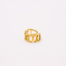 Load image into Gallery viewer, RECTUNGILE OPENING GOLD RING | 18K PLATED
