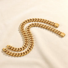 Load image into Gallery viewer, CUBAN CHAIN GOLD BRACELET | 18K PLATED