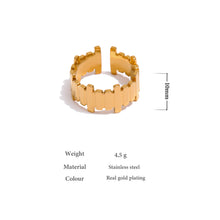 Load image into Gallery viewer, IRREGULAR OPENING GOLD RING | 18K PLATED