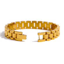 Load image into Gallery viewer, CATERPILLAR BRACELET | 18K GOLD PLATED