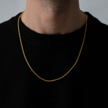 Load image into Gallery viewer, GOLD ROPE CHAIN 3mm | 18K PLATED
