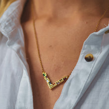 Load image into Gallery viewer, RAINBOW CUBIC ZIRCONIA NECKALCE | 18K GOLD PLATED