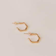 Load image into Gallery viewer, GOLD HIMERA STUD EARRINGS | 18K GOLD PLATED