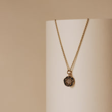 Load image into Gallery viewer, STAR DISC NECKLACE WITH CUBIC ZIRCONIA | 18K GOLD PLATED