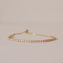 Load image into Gallery viewer, GOLD TENNIS BRACELET | 18K GOLD PLATED