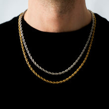 Load image into Gallery viewer, SILVER ROPE CHAIN 5mm | SIVER COLOUR
