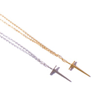 Load image into Gallery viewer, SWORD/DAGGER PENDANT NECkLACE | SILVER
