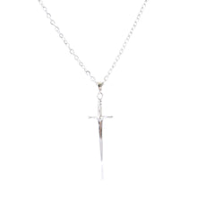 Load image into Gallery viewer, SWORD/DAGGER PENDANT NECkLACE | SILVER
