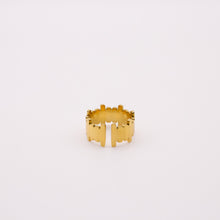 Load image into Gallery viewer, IRREGULAR OPENING GOLD RING | 18K PLATED
