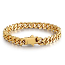 Load image into Gallery viewer, CUBAN CHAIN GOLD BRACELET | 18K PLATED
