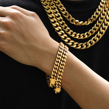 Load image into Gallery viewer, CUBAN CHAIN GOLD BRACELET | 18K PLATED
