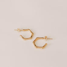 Load image into Gallery viewer, GOLD HIMERA STUD EARRINGS | 18K GOLD PLATED
